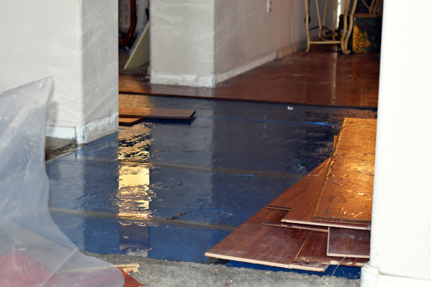 Professional Emergency Water Damage Restoration technician working in Poplar, WI